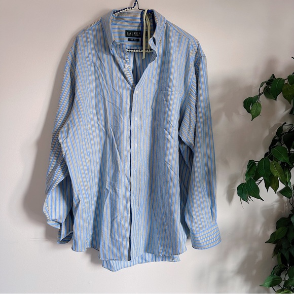 NAutical Coastal clean girl Striped Oversized Button up blouse/dress - Picture 4 of 7